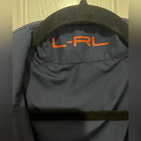 Lauren Ralph Lauren L Womens Crest Reversible Golf Vest Blue Orange Embroidered - Picture 14 of 15